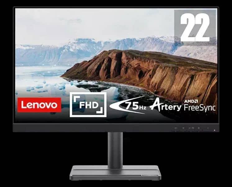 Lenovo 22"inch full HD 1080p bazel-less VA Monitor 0