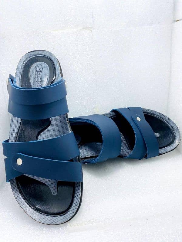 Men's synthetic casual leather sandals 2