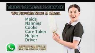 Domestic Staff Provider Maids/Cook/Driver/Helper/Care taker etc