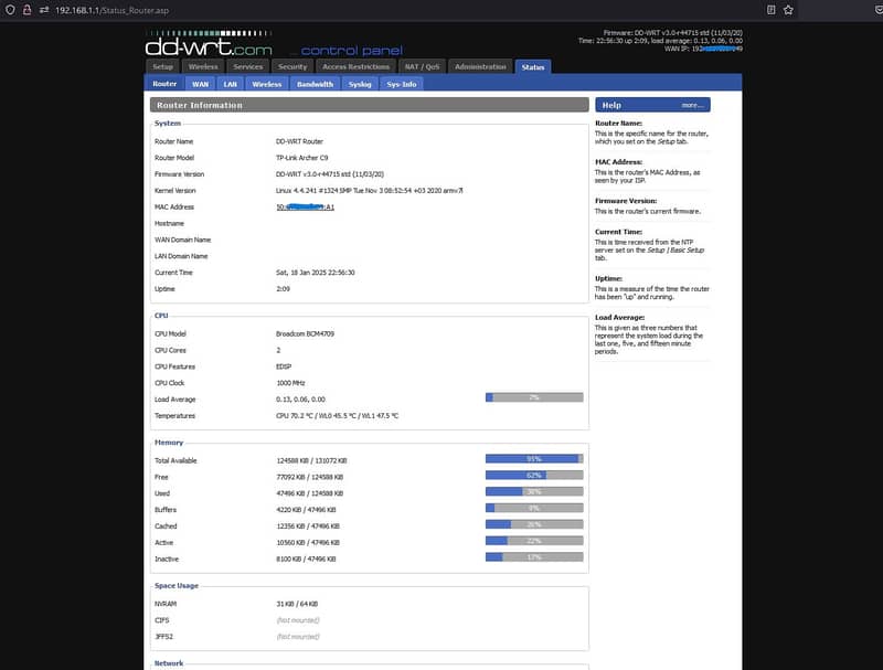 TP-Link Archer C9 V3 EU Router - DD-WRT Custom Firmware 10