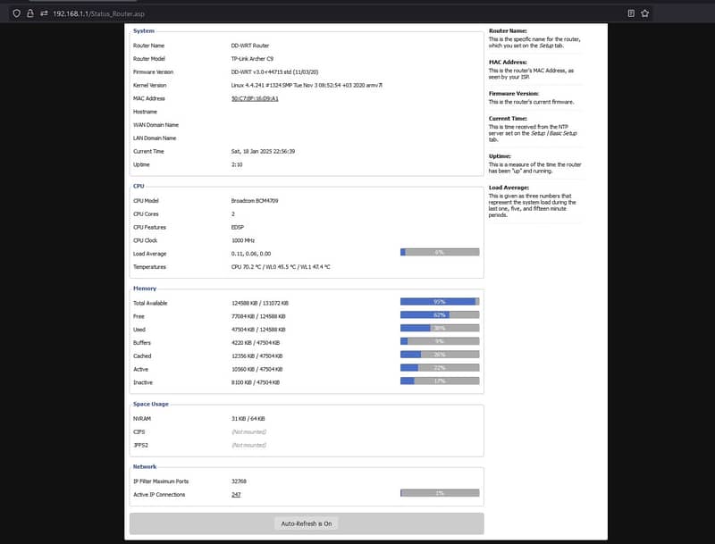 TP-Link Archer C9 V3 EU Router - DD-WRT Custom Firmware 11