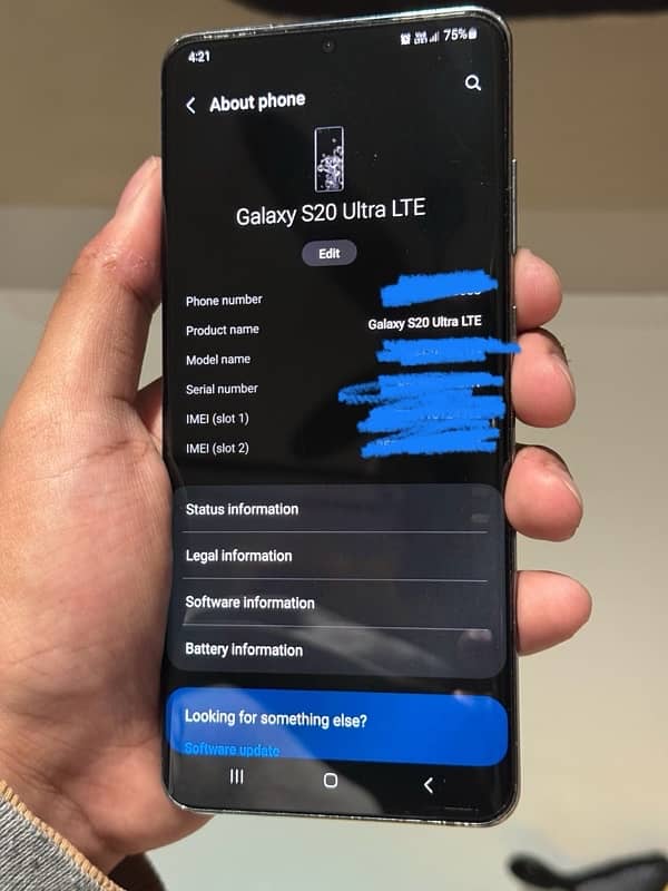 S20 ultra 12/128 Official Pta approved dual sim 0