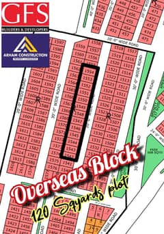 NORTH TOWN RESIDENCY PHASE 1 OVERSEAS BLOCK 120syd plot