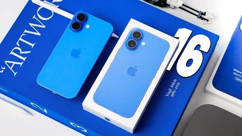 Iphone 16 jv 128Gb blue unique color  1  time charge new  condition 2