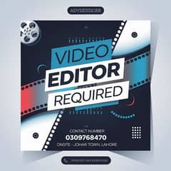 Female Video Editor | YouTube Video Editor Required Johar Town