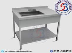 breading working table commercial SB Kitchen Engineering pizza oven