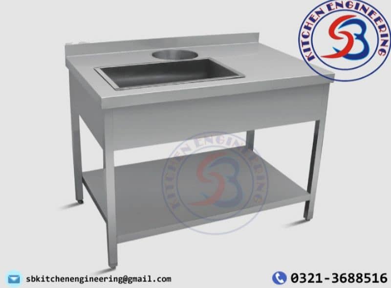 breading working table commercial SB Kitchen Engineering pizza oven 0