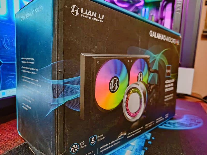 Lian li galahad cpu cooler 240 aio with box 2