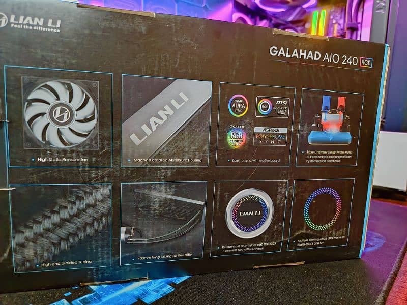 Lian li galahad cpu cooler 240 aio with box 3