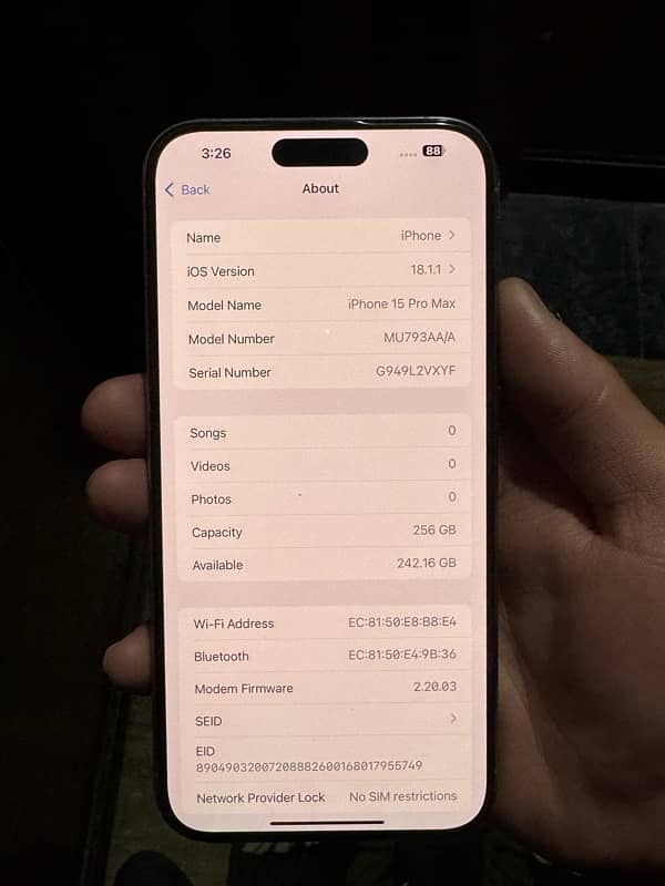 iPhone 15 pro max 256 gb factory unlock 7