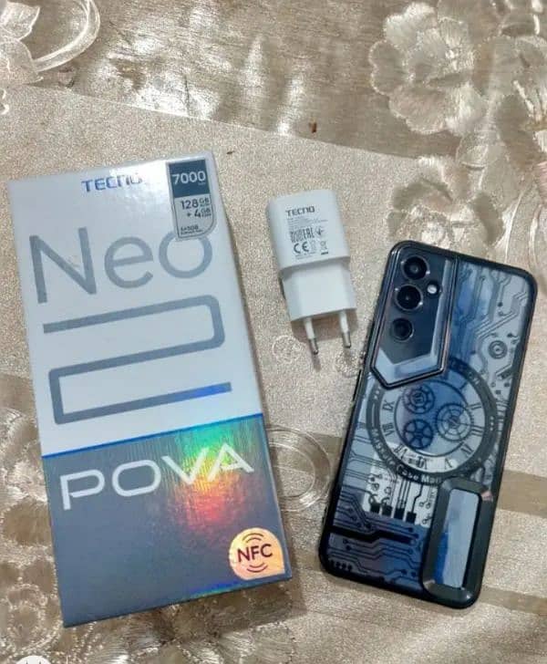 tecno pova new 2 full box 4+3=7 128 7000 mAh battery no exchange 1