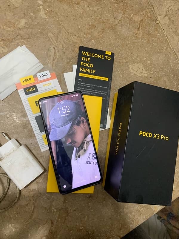 poco X3pro 8/256GB seild set with 33w original charger or box 5