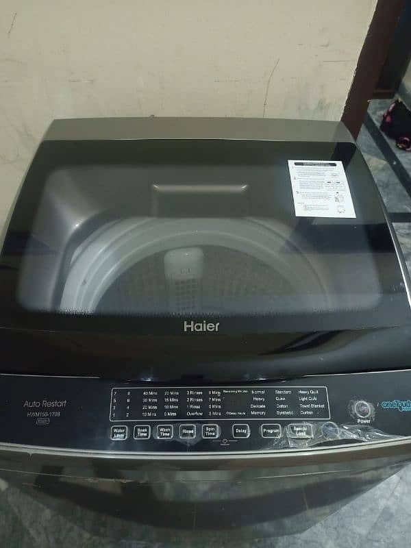 Haier automatic washing machine  0.3. 2.0. 7.8. 6.5.5. 5. 1 5