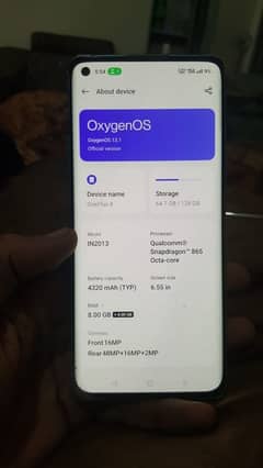 oneplus 8 8+8 16gb ram 128 gb rom