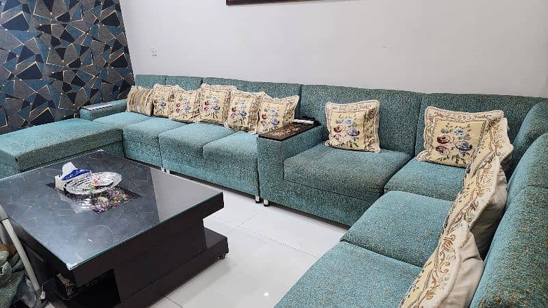 11 seater U shaped sofa 2