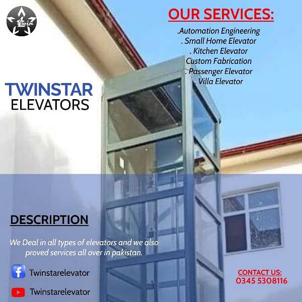 Elevator / lift / home lift/home elevator/kitchen lift/Villa lift 6