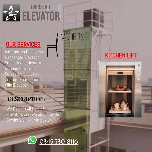 Elevator / lift / home lift/home elevator/kitchen lift/Villa lift 7