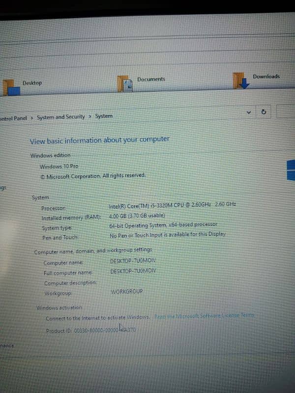 laptop Lenovo core i5 3rd generation 128 GB SSD 5