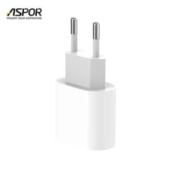 Aspor A801 New 20w Eu Pin Fast Charging Quick Charge 3.0 White