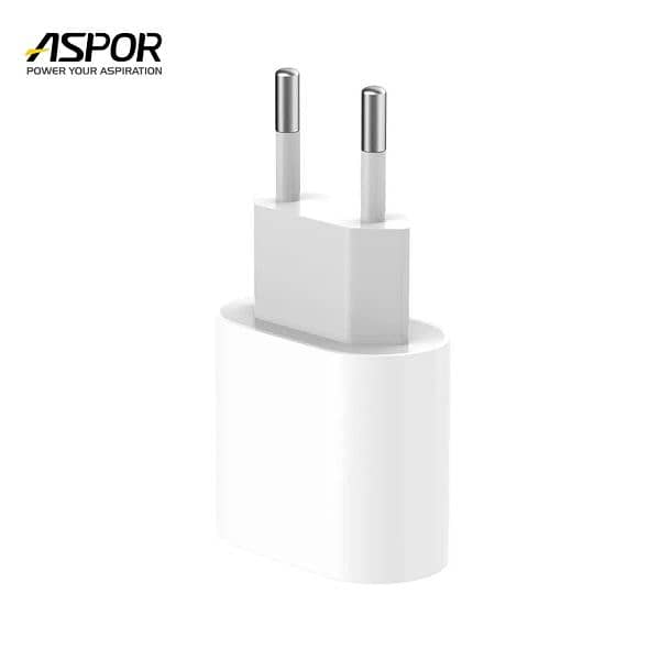 Aspor A801 New 20w Eu Pin Fast Charging Quick Charge 3.0 White 0