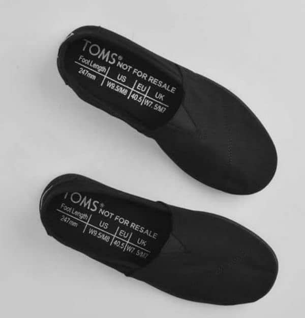 Toms unisex syanno black canvas shoes 3