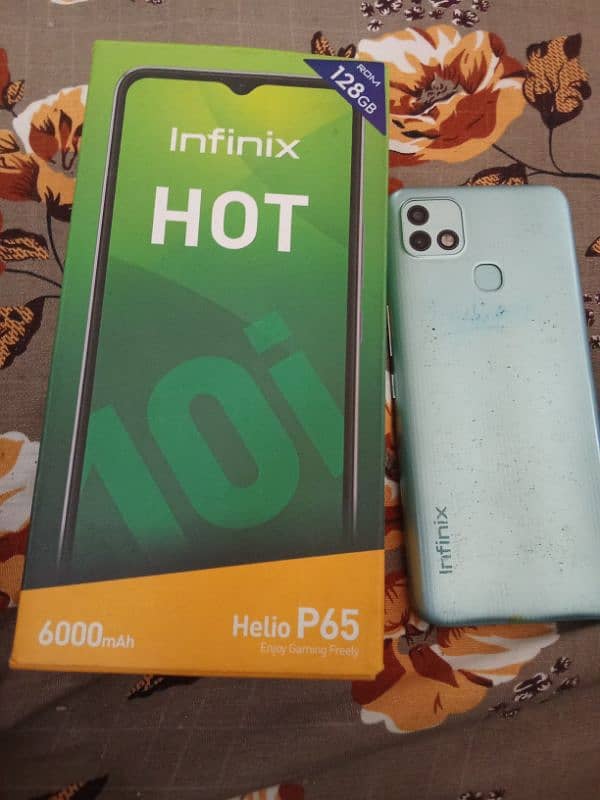 Infinix hot 10i 4/128 whtsp 03477769205 3