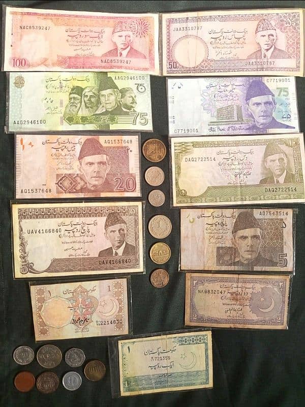 Pakistani Old & New Currency Notes 0