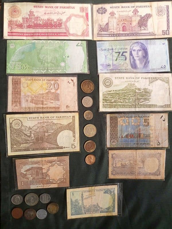 Pakistani Old & New Currency Notes 1