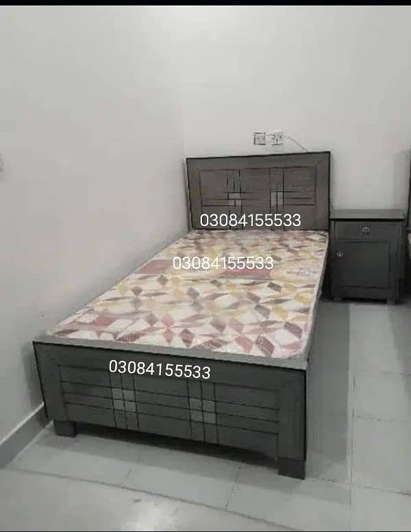 single bed/poshish bed/wooden single bed/furniture 4