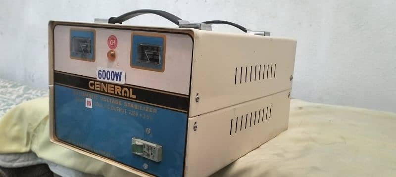 GENERAL 6000W AUTOMATIC VOLTAGE STABILIZER 0