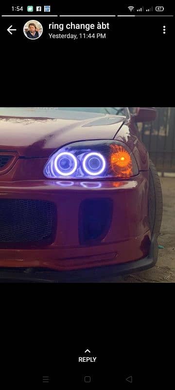 RING Angle n devil eyes, projectors, head n break tail light best look 3