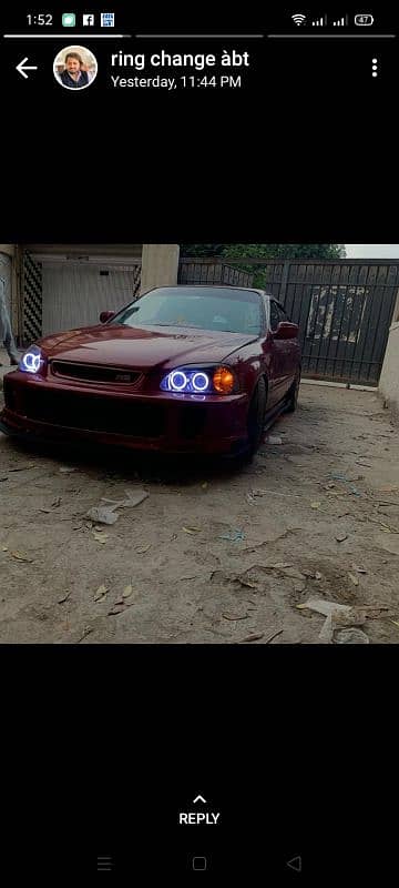 RING Angle n devil eyes, projectors, head n break tail light best look 15