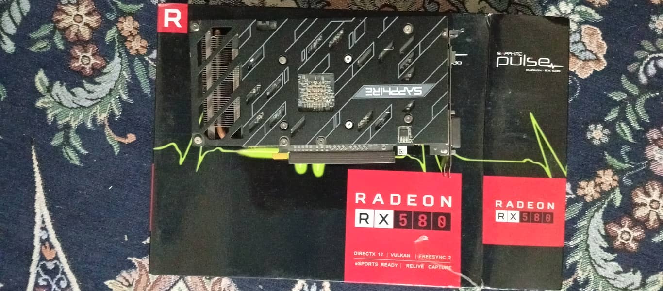 RX 580 8gb DDR5 GPU with BOX. Can run GTA V,wwe,pubg at high settings 4