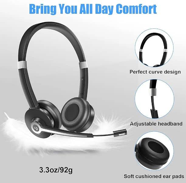 Amazon imported yuqakayi calling headphones and noice cancellation 3