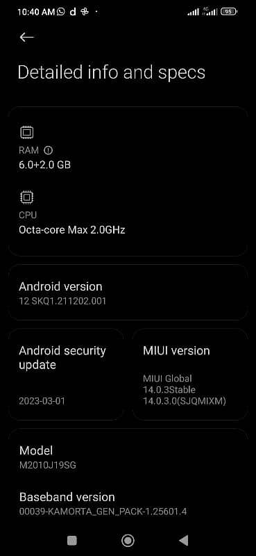 redmi 9t 10/10 set all ok box 8