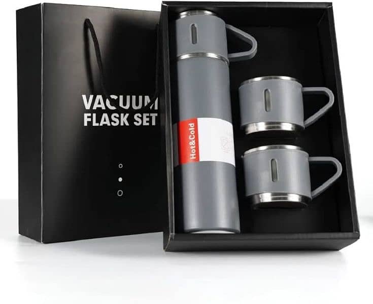 3in1 Vacuum Falsk Stainless Bottle Set 500ml 2