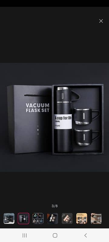 3in1 Vacuum Falsk Stainless Bottle Set 500ml 3