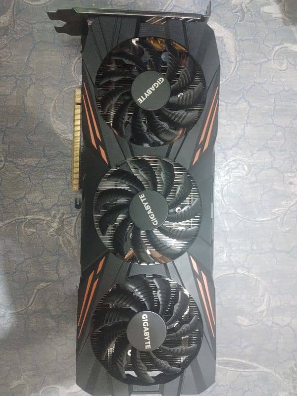 Nvidia GTX 1070ti 8gb ddr5 256bit tripple fan gigabyte graphics card 0