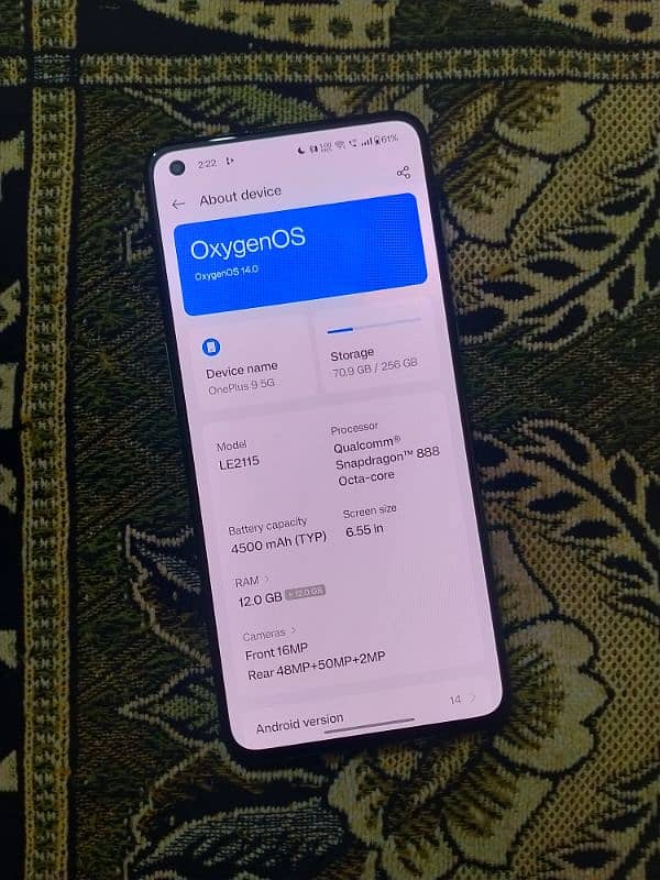 ONEPLUS 9 5G (12GB 256GB DUAL SIM) 0