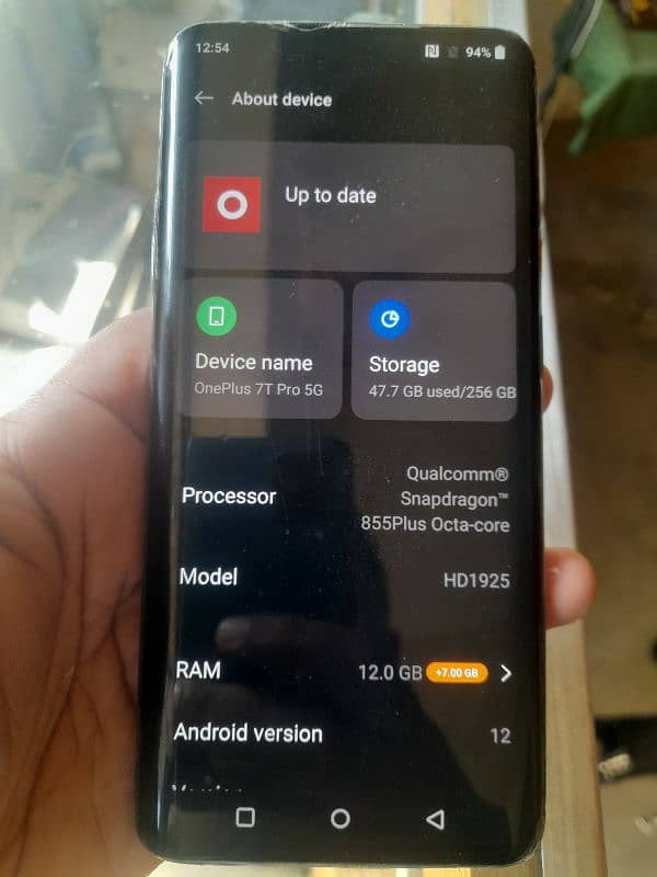 OnePlus 7tpro 5g 12/256 patch prove all ok 1