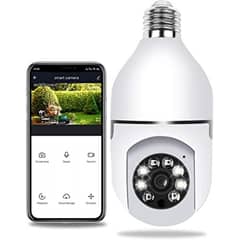 PTZ Bulb Camera Colour Vision 1080p App V380 pro