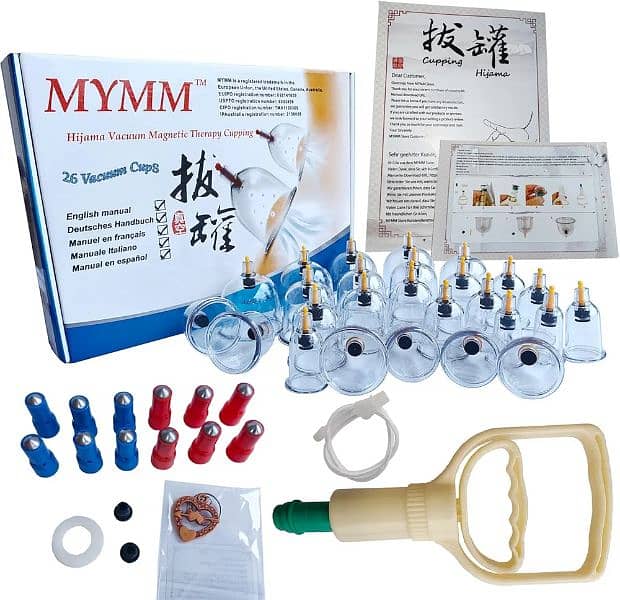 26 Cupping Cups Sets Biomagnetic Traditional hijama cups machine 0