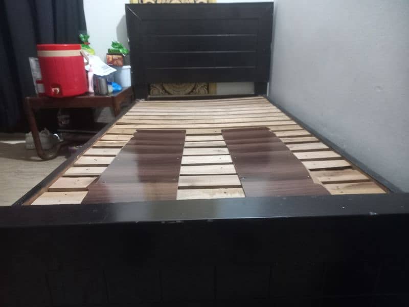 Single bed wooden without mattress 2