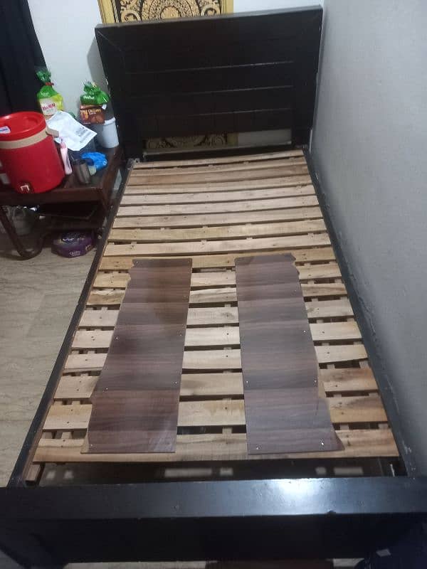 Single bed wooden without mattress 3