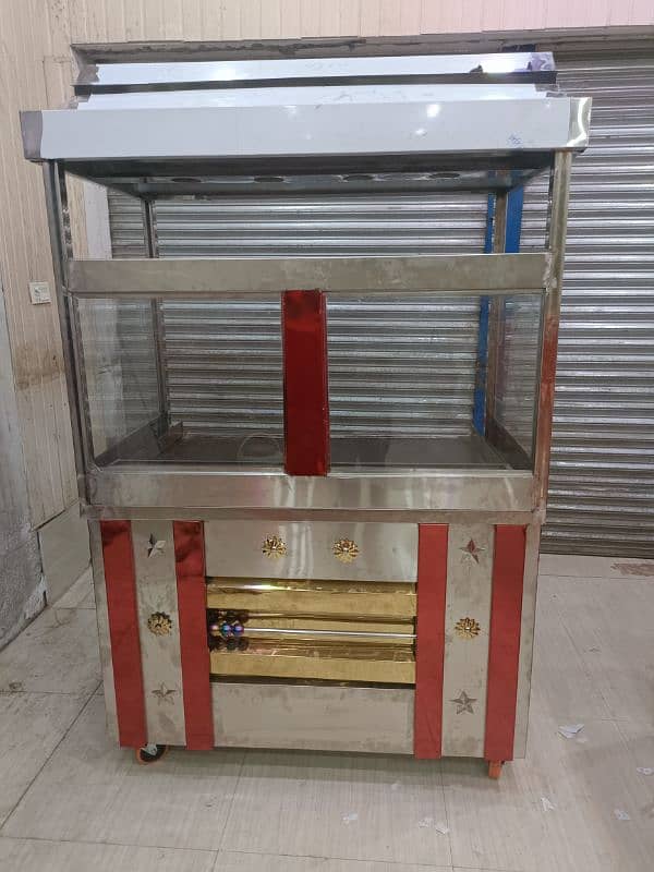 shawarma counter 5 feet fryer hot plter 2