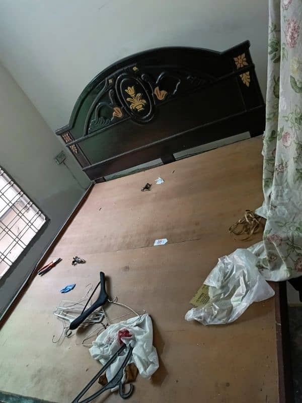 King Size Double Wooden Bed for Sale 1