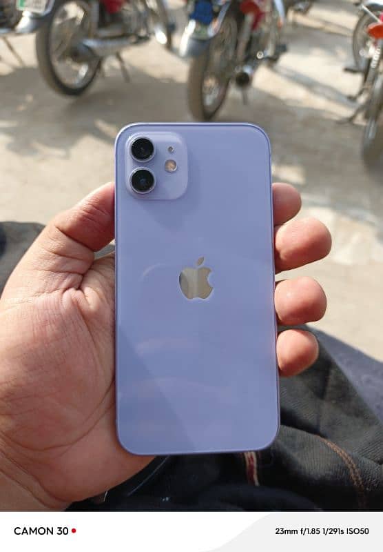 iPhone 12 purple color 128 GB read ad non pta 0