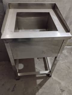 washing sink single stainless steel