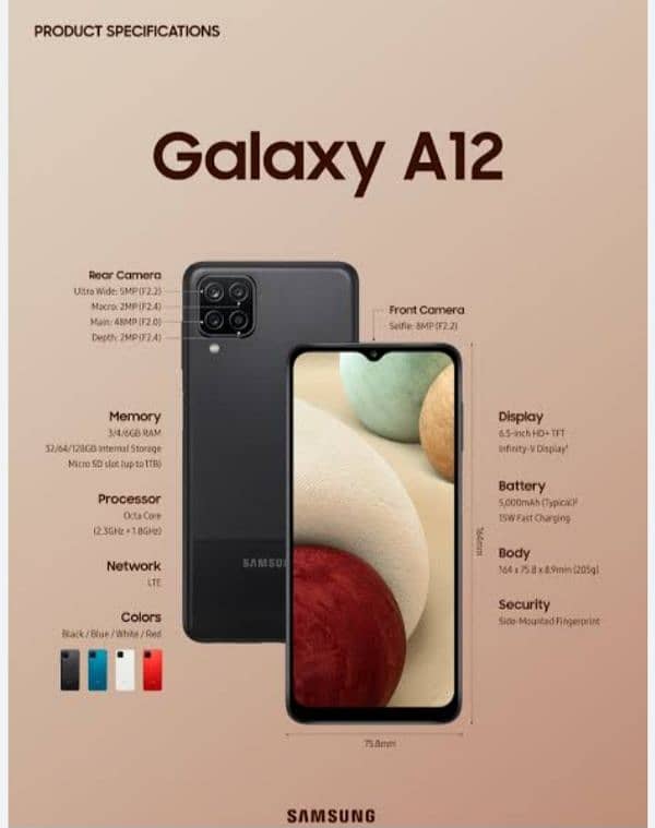 Samsung galaxy A12 0