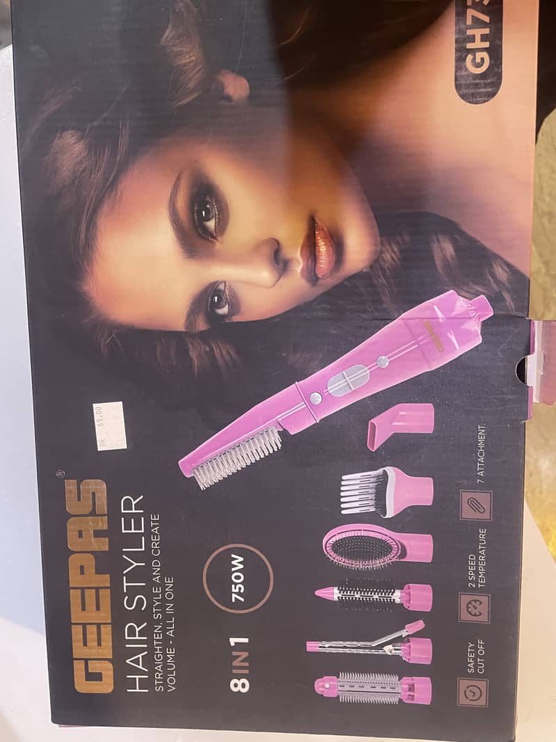 GEEPAS 8 In 1 HAIRSTYLER TOOL 3